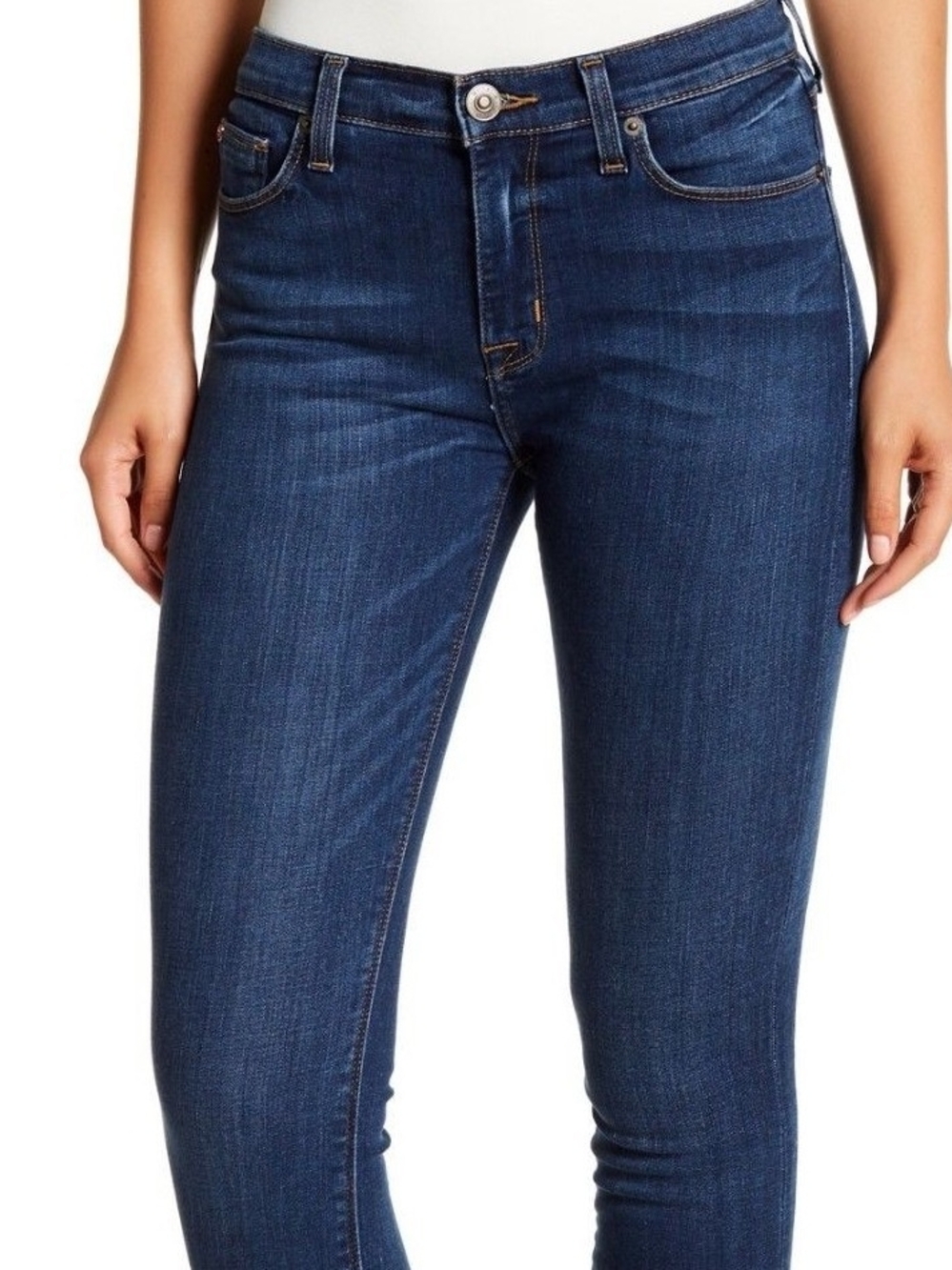 Hudson Natalie Super Skinny Jeans Womens Size 26 Mid Rise Dark Wash Stretch